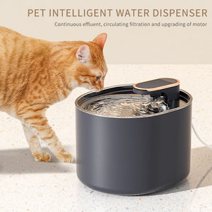 Fontaine d'eau automatique autonome pour animaux de compagnie