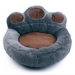 Lit pour chien de couchage lavable en forme de patte