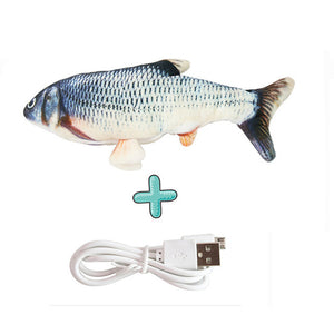 Jouet de poisson interactif avec chargeur USB pour chats