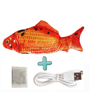 Jouet de poisson interactif avec chargeur USB pour chats