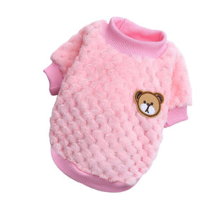 Gilet pour animaux de compagnie brodé ours