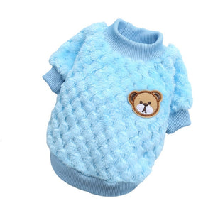 Gilet pour animaux de compagnie brodé ours