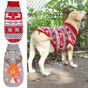 Pull de Noël pour grand chien