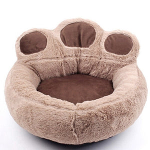 Lit pour chien de couchage lavable en forme de patte