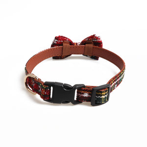 Collier pour chat chiot rayé rouge