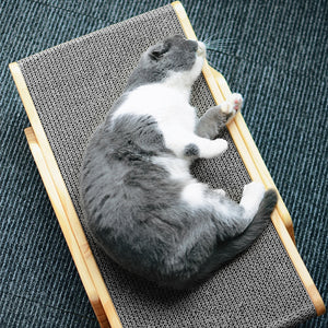 Wooden Cat Scratcher Lounge Bed