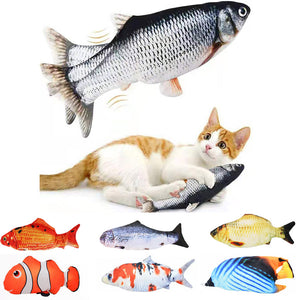 Jouet de poisson interactif avec chargeur USB pour chats