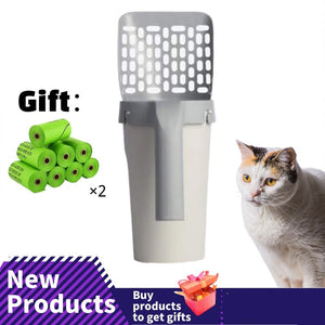 Integrated Cat Litter Shovel