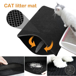 Tapis de litière pour chat imperméable et antidérapant