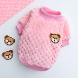 Gilet pour animaux de compagnie brodé ours