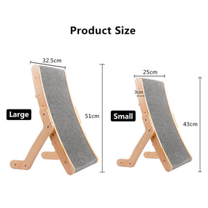 Wooden Cat Scratcher Lounge Bed