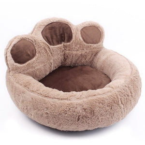 Lit pour chien de couchage lavable en forme de patte